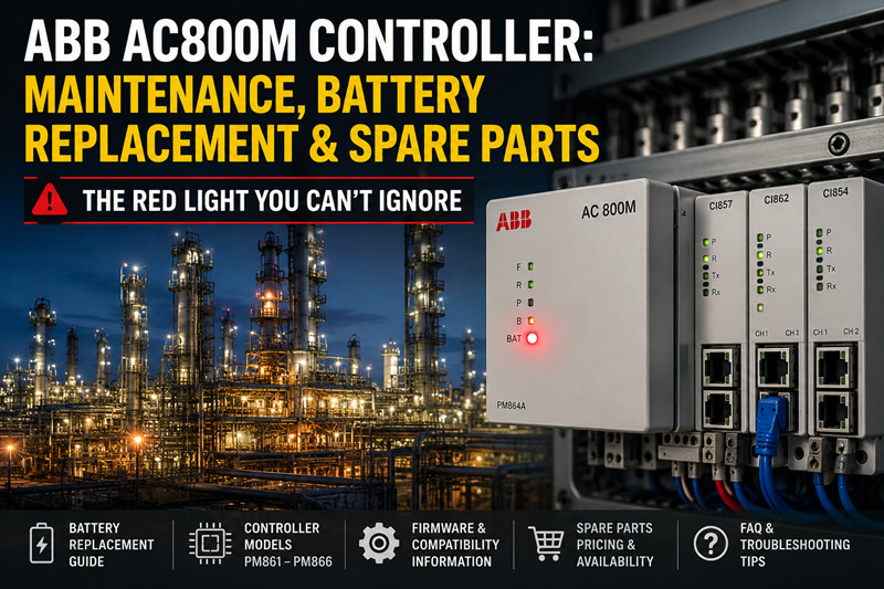 ABB AC800M Kontrol Cihazı: Bakım, Pil Değişimi ve Yedek Parçalar