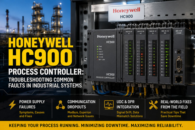 Honeywell HC900 Proses Kontrol Cihazı: Endüstriyel Sistemlerde Sık Görülen Arızaların Giderilmesi