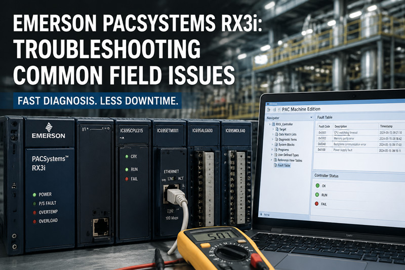Emerson PACSystems RX3i: Sık Karşılaşılan Saha Sorunlarının Giderilmesi