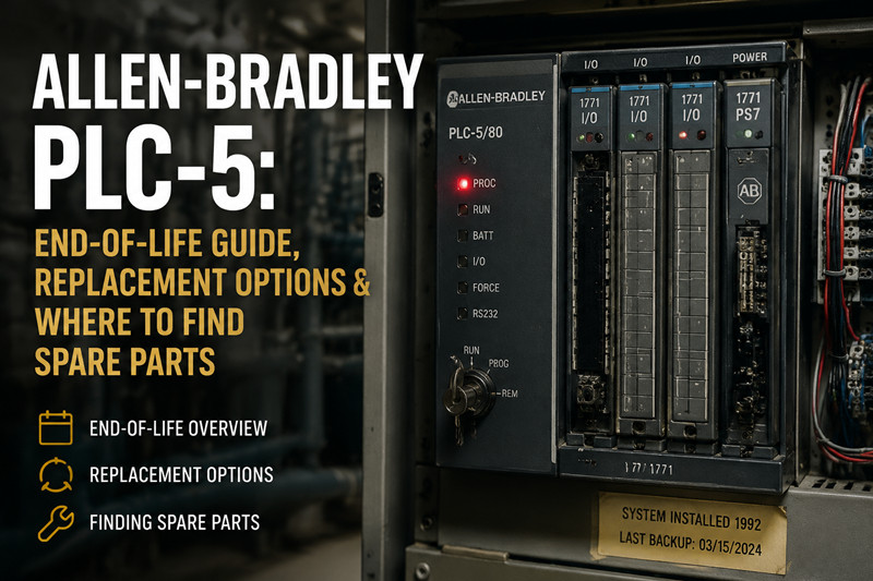 Allen-Bradley PLC-5: Kullanım Ömrünün Sonu Kılavuzu, Değiştirme Seçenekleri ve Yedek Parça Bulunabilecek Yerler