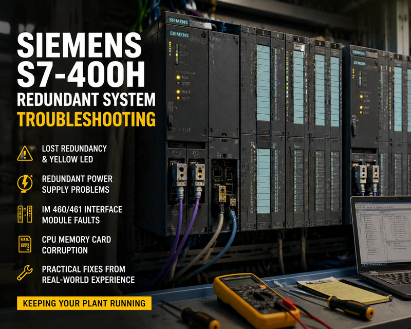 Siemens S7-400H yedekli sistem sorun giderme