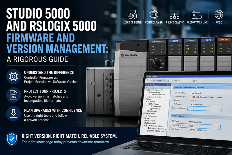 Studio 5000 ve RSLogix 5000 Yazılım ve Sürüm Yönetimi: Kapsamlı Bir Kılavuz