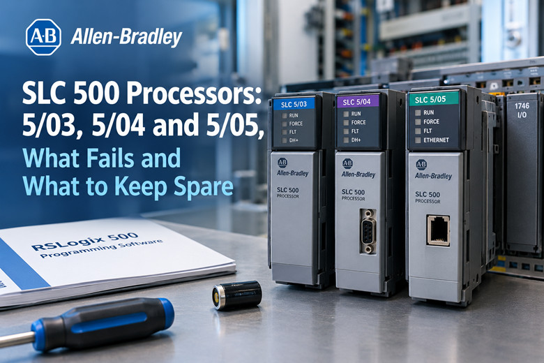 Allen-Bradley SLC 500 İşlemciler: 5/03, 5/04 ve 5/05, Neler Arızalanıyor ve Neler Yedekte Tutulmalı